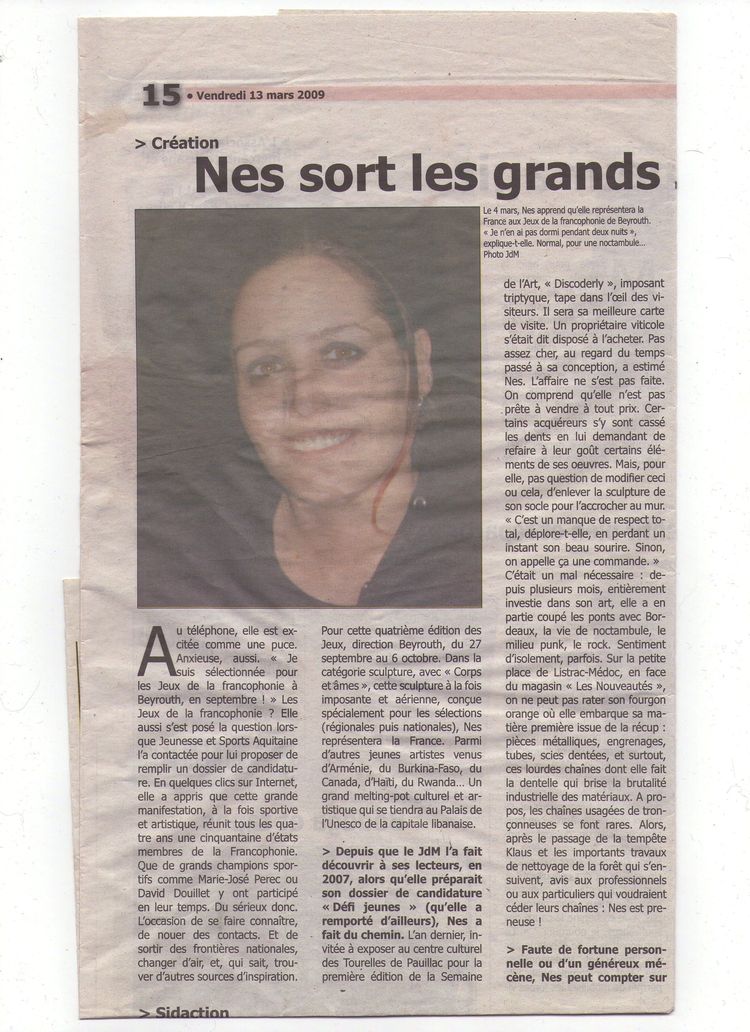 13-Journal du Médoc-Vendredi 13 mars 2009-Nes sort les grands Jeux