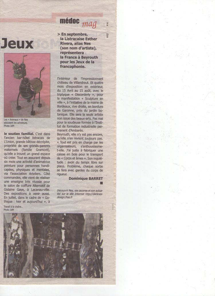 13-Journal du Médoc-Vendredi 13 mars 2009-Nes sort les grands Jeux-bis